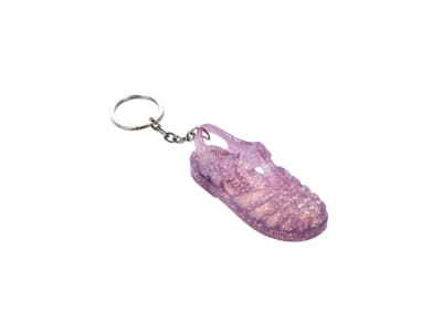 MINIATURA POSSESSION KEYRING LILA GLITTER