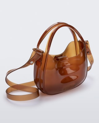 MELISSA MIRROR BAG MARRON TRANSPARENTE1