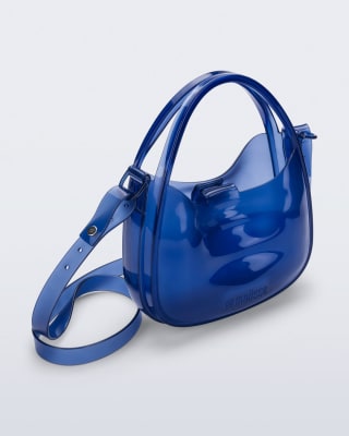 MELISSA MIRROR BAG AZUL TRANSPARENTE1