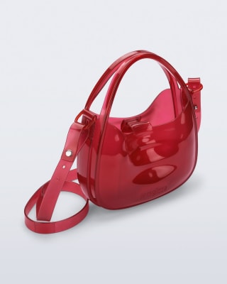 MELISSA MIRROR BAG ROJO TRANSPARENTE1