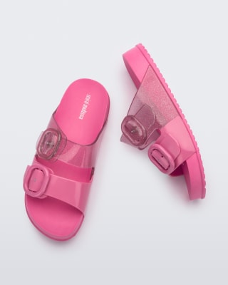MINI MELISSA COZY SLIDE INF ROSA/GLITTER1