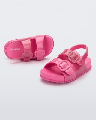 MINI MELISSA COZY SANDAL BB ROSA/GLITTER2