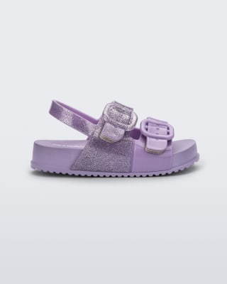 MINI MELISSA COZY SANDAL BB LILA/GLITTER TALLA 7 US1