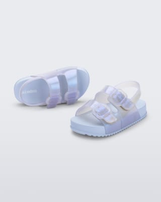 MINI MELISSA COZY SANDAL BB AZUL/BLANCO2