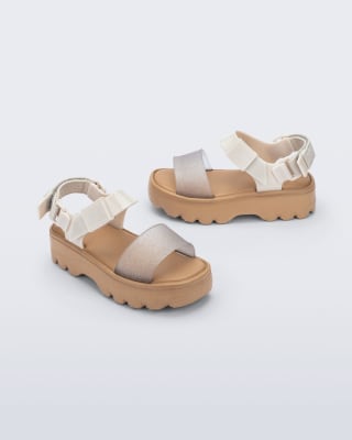 MINI MELISSA KICK OFF SANDAL INF BEIGE/GLITTER1