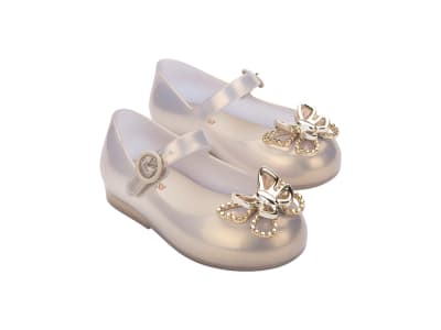 MINI MELISSA SWEET LOVE FLY BB  PERLA/ORO TALLA ÚNICA 8 USA1