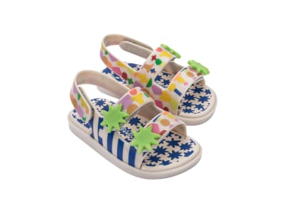 MINI MELISSA ESTRELAR + FÁBULA BB BEIGE/AZUL/VERDE TALLA 10 US1