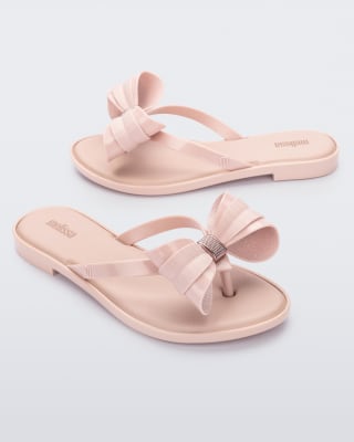 MELISSA FLIP FLOP SLIM V AD ROSA/ROSA GLITTER2