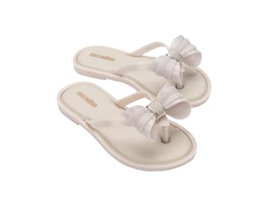 MINI MELISSA FLIP FLOP IV INF BEIGE/BEIGE