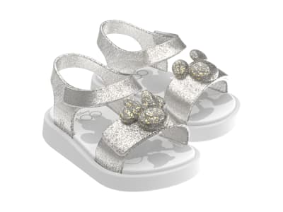 MINI MELISSA JUMP + DISNEY 100 BB BLANCO/VIDRIO GLITTER TALLA 12 US1