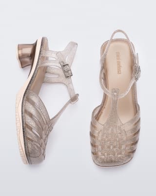 MINI MELISSA VIXEN INF BEIGE/GLITTER1