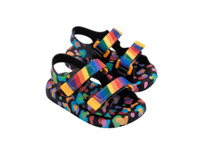 MINI MELISSA MIX BB NEGRO/MULTICOLOR