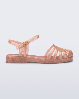 MELISSA SANDAL + BIMBA Y LOLA AD NARANJA GLITTER1