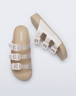 MELISSA COZY STRIPES AD BEIGE/BLANCO1