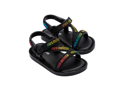 MINI MELISSA STRIPES M LOVER BB NEGRO1