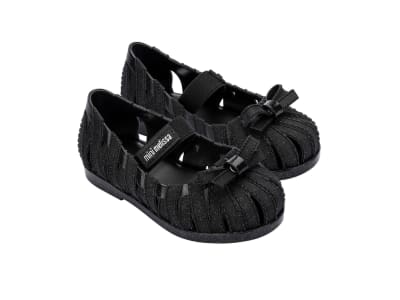MINI MELISSA M LOVER BALLERINA BB NEGRO GLITTER1
