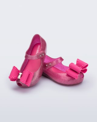 MINI MELISSA ULTRAGIRL CLASSIC BOW BB ROSA GLITTER1