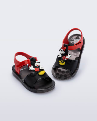 MINI MELISSA PLAY + MICKEY E MINNIE BB NEGRO/ROJO1