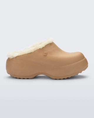 MELISSA FREE CLOG FLUFFY PLATFORM AD BEIGE OBSCURO TALLA ÚNICA 8 US1