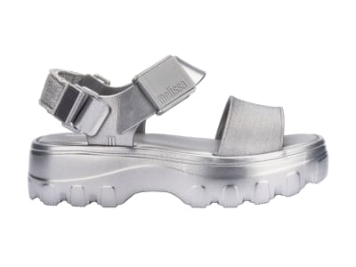 MELISSA KICK OFF SANDAL METALLIC AD PLATA TALLA ÚNICA 8 US2