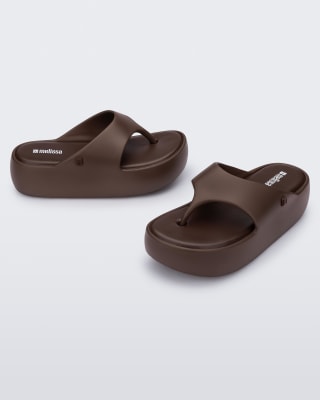 MELISSA FREE PLATFORM THONG AD BRONZE1