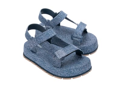 MELISSA FLOWING PLATFORM DENIM AD AZUL JEANS TALLA ÚNICA 10 US3