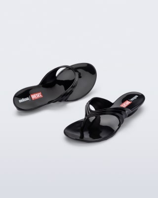 MELISSA FLIP FLOP + DIESEL AD NEGRO TALLA ÚNICA 5 US