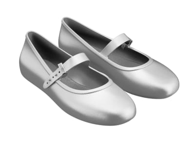MINI MELISSA SOFT BALLERINA INF PLATA
