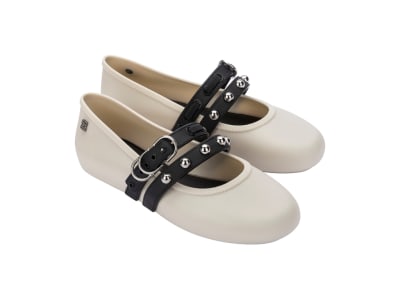 MELISSA SOFT BALLERINA STUDS AD BEIGE/NEGRO1