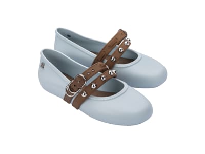 MELISSA SOFT BALLERINA STUDS AD AZUL/MARRON1
