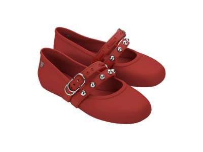 MELISSA SOFT BALLERINA STUDS AD ROJO1