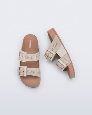 MINI MELISSA COZY SLIDE M LOVER INF MARRON/BEIGE