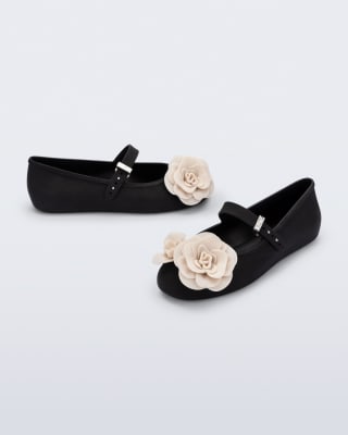 MELISSA SOFT BALLERINA PETALS AD NEGRO/BEIGE