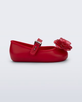 MINI MELISSA SOFT BALLERINA PETALS BB ROJO1