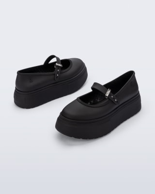 MELISSA SOFT BALLERINA PLATFORM AD NEGRO1