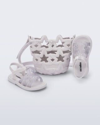 MINI MELISSA LUMINOUS BB BLANCO/GLITTER1