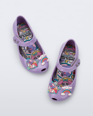 MINI MELISSA ULTRAGIRL + HELLO KITTY AND FRIENDS BB LILA/ROSA TALLA ÚNICA 7 US