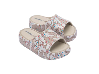 MINI MELISSA FREE PLATFORM SLIDE + HELLO KITTY AND FRIENDS INF BEIGE/MARRON1