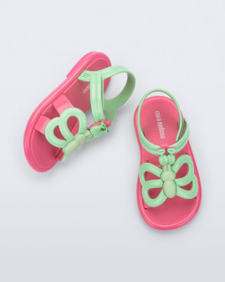 MINI MELISSA HIP BUTTERFLY BB ROSA/VERDE1