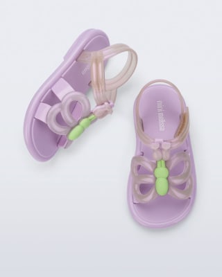 MINI MELISSA HIP BUTTERFLY BB LILA/PERLADO