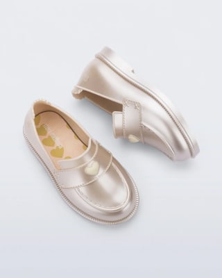 MINI MELISSA ROYAL LOVE BB BEIGE METALIZADO