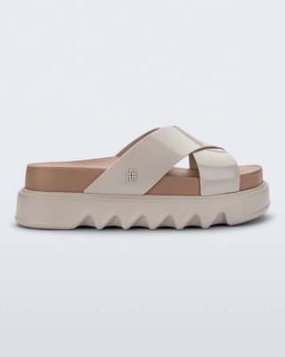 MELISSA COZY CROSS PLATFORM AD BEIGE/MARRON1