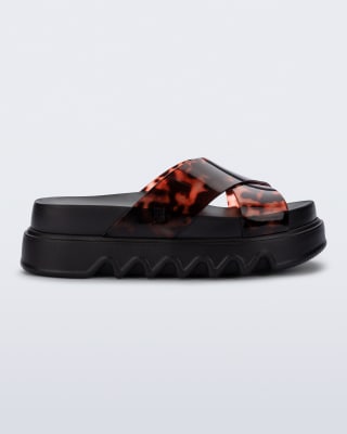 MELISSA COZY CROSS PLATFORM AD NEGRO/TORTUGA1