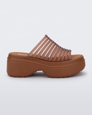 MELISSA POP PLATFORM AD MARRON TRANSPARENTE1