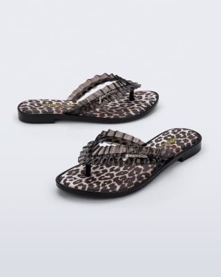 MELISSA FLIP FLOP SLIM + GANNI AD NEGRO2