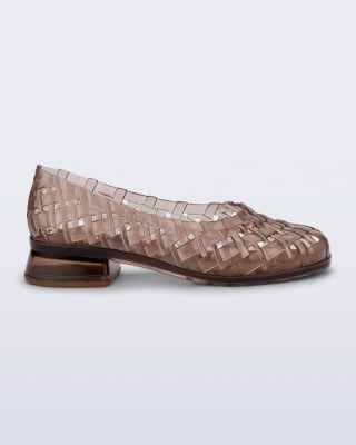 MELISSA POSSESSION BALLERINA HEEL AD MARRON TRANSPARENTE