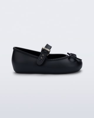 MINI MELISSA SOFT BALLERINA DELICATE BOW BB NEGRO3