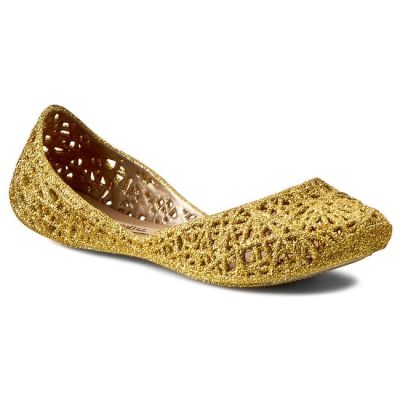 MELISSA CAMPANA ZIGZAG IV INF GOLD GLITTER TALLA 1 USA1