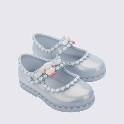 MINI MELISSA HIP BALLERINA + HELLO KITTY AND FRIENDS BB AZUL PERLADO