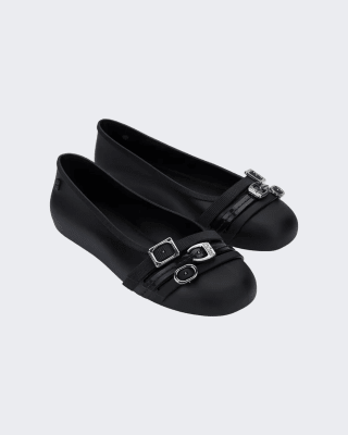 MELISSA SOFT BALLERINA BELTS AD NEGRO1